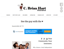 Tablet Screenshot of cbrianhartinsurance.com